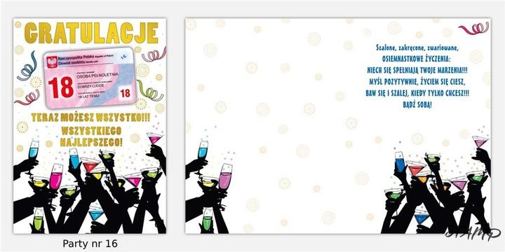 Productafbeelding Stamp Feestkaart met stickers B6 + envelop verjaardag 18 wz16