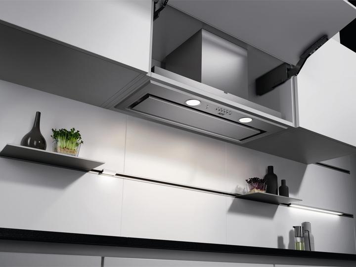 Image du produit AEG DGE5861HM Elément ventilé, Hob²Hood, 80 cm, inox ( EEK : A / échelle A+++ à E ), 942022567 (Hotte écran plat)