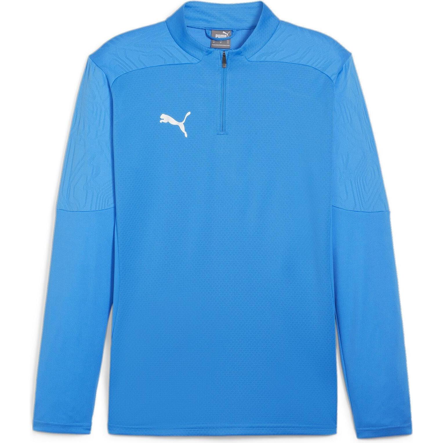 Puma, Herren, Laufjacke, teamFINAL Training 1/4 Zip Top (M), Blau, M