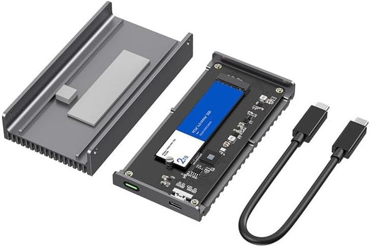 Actual product image LMP DataFlash USB4 SSD,enclosure for NVMe PCIe SSD USB4 (M.2)