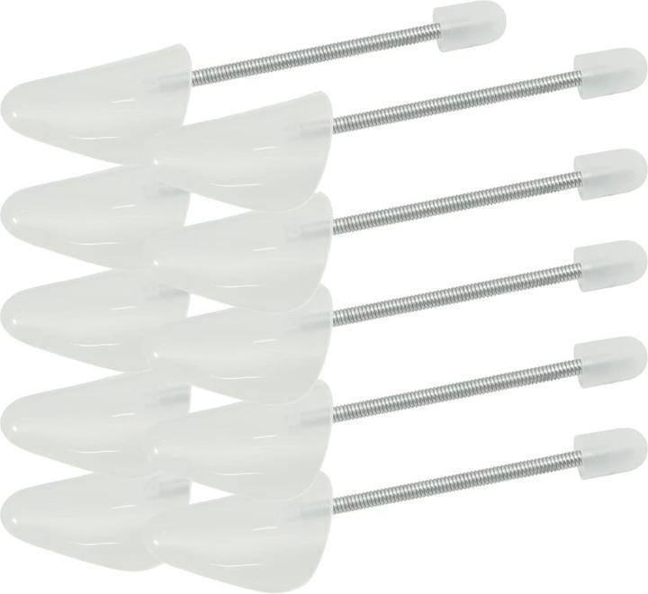 Immagine prodotto vidaXL Scarpe con molla a spirale 5 paia Bianco UE 35-38 (35, 36, 37, 38, 10 x)