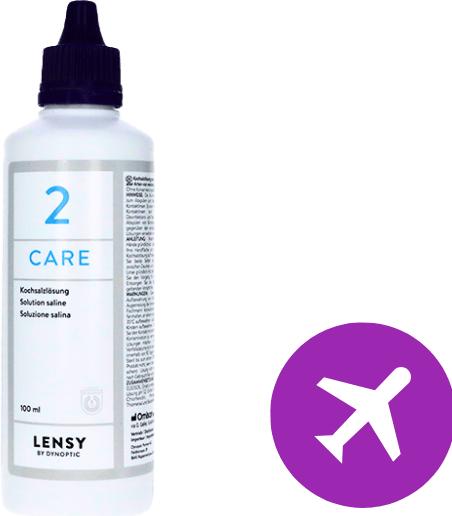 Actual product image Lensy Care 2 Kochsalzlösung (Saline solution Lens solution, 100 ml)