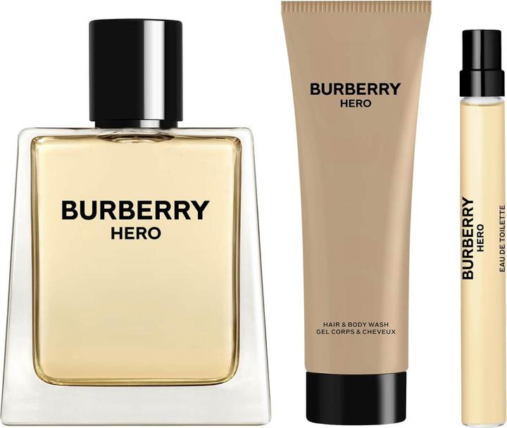 Actual product image Burberry Set Hero, Barbati, Eau De Toilette 100ml Gel De Dus 75ml Eau De Toilette 10ml (Perfume set)