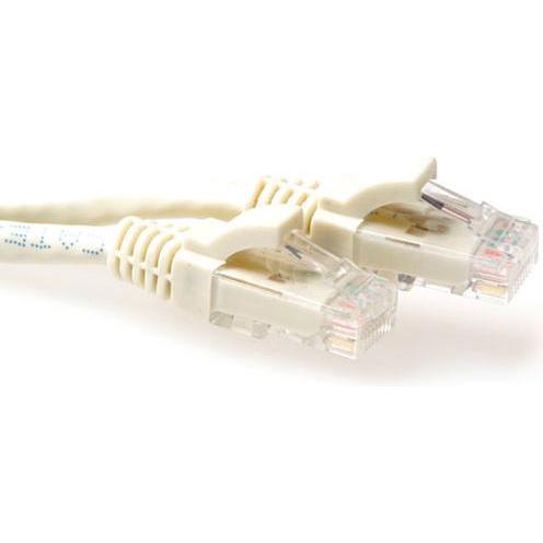 ACT Ivory 15 meter U/UTP CAT6 patch cable snagless with RJ45 connectors. Cat6 u/utp snagless iv 15.00m (U/UTP, CAT6, 15 ...