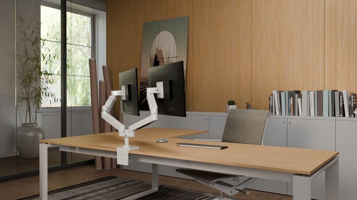 Actual product image Ergotron LX PRO ARM DUAL SIDE-BY-SIDE white (Table, 27", 9 kg)