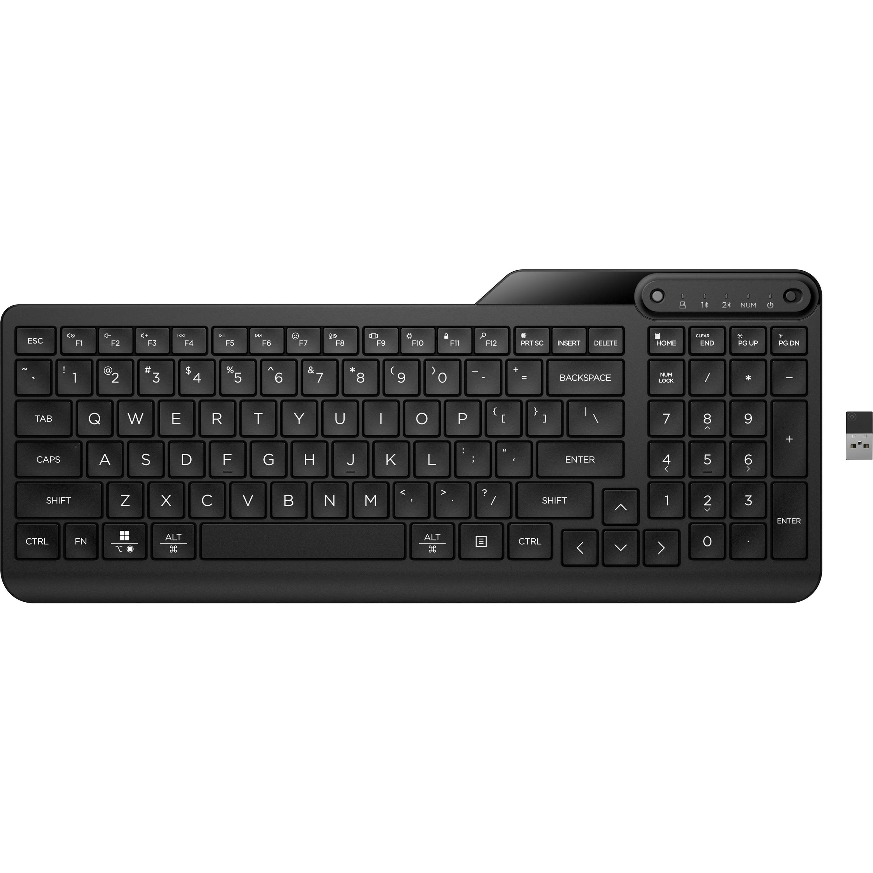 HP 475 DUAL-MODE WL KBD (Eng. Int., Kabellos), Tastatur