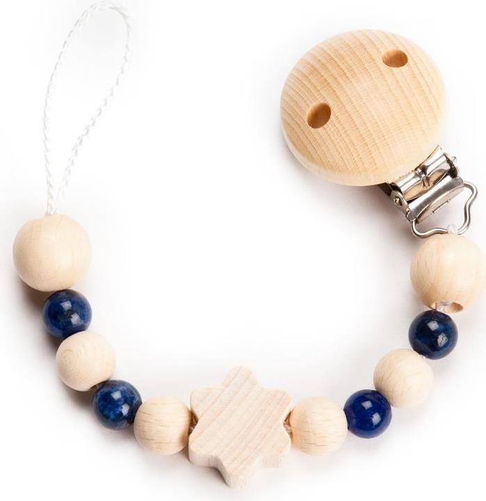 Grünspecht Gemstone dummy chain with silicone ring, sodalite (up to 24 M.)