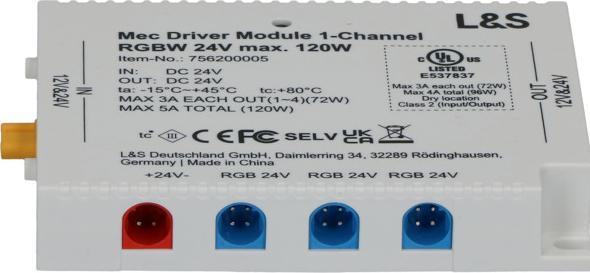 Immagine prodotto L&S Modulo di controllo a 1 canale Mec Driver 24 V RGB/Emotion