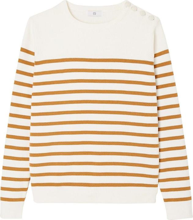 Braun, ecru gestreift