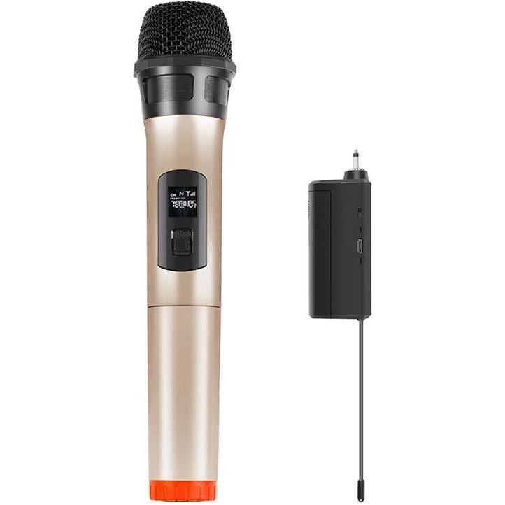 Thumbnail - Puluz Wireless dynamic microphone UHF PU628J 3.5mm (gold), Mikrofon