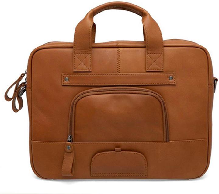 Productafbeelding New Looxs Laptop -Tasche Neues Looxs Luko 7.5L - 42 x 6 x 30 cm - Made aus Luxusleder - Cognac (15")