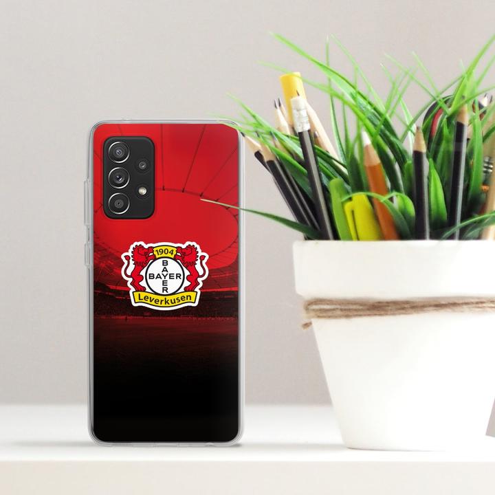 Actual product image DeinDesign Silikon Hülle für Samsung Galaxy A52s 5G Handyhülle Case Smartphone Schutzhülle Bayer 04 (Samsung Galaxy A52s 5G)