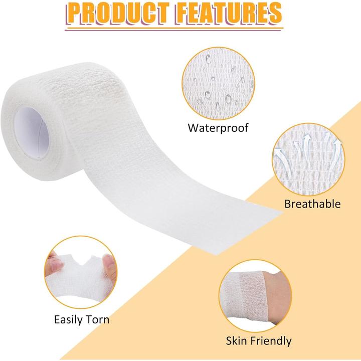 Actual product image ASMI 2 Stück selbsthaftender elastischer Pflasterverband (2 x)