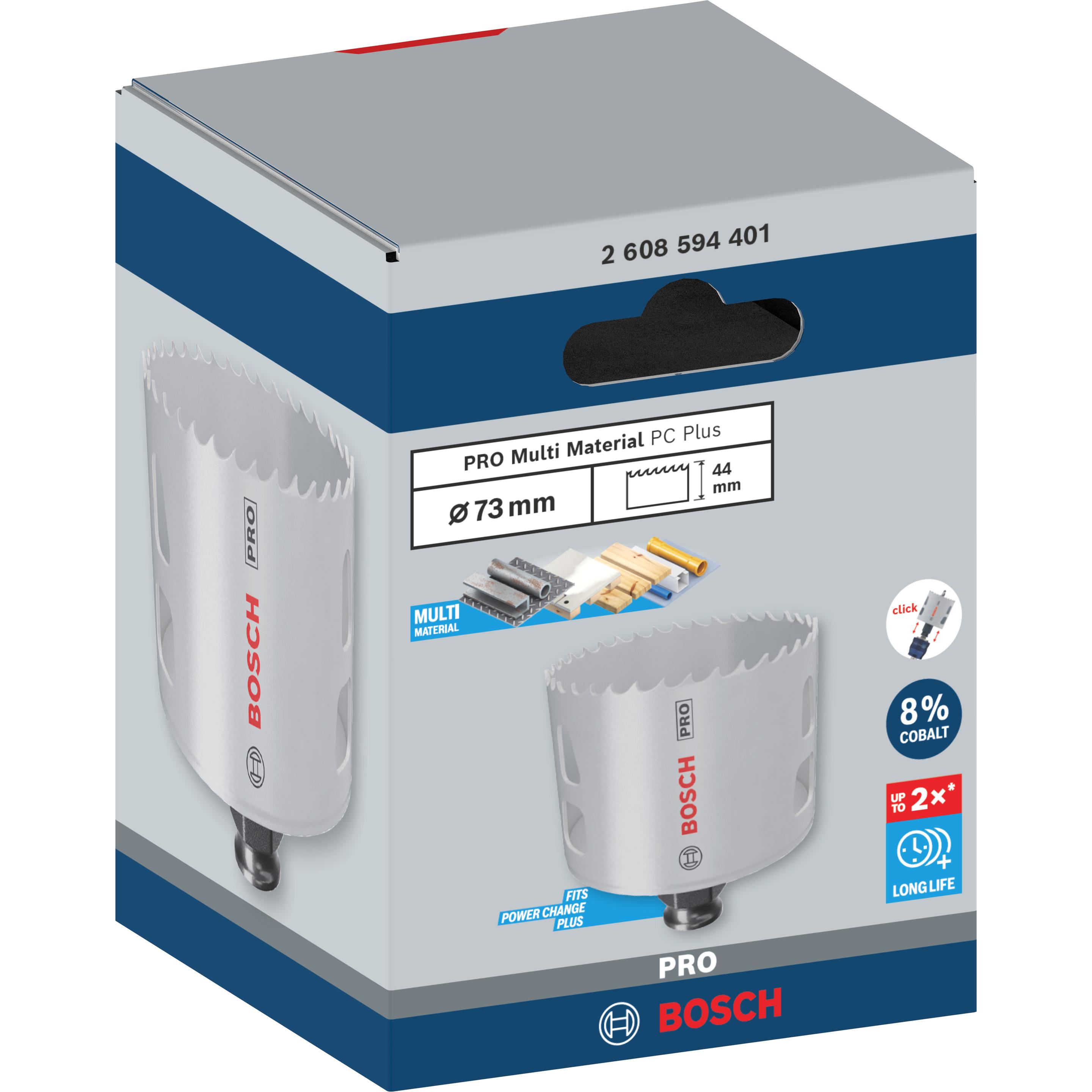 Thumbnail - Bosch Professional Zubehör, Lochsäge, PRO Multi Material PC Plus Lochsäge, 73 mm (73 Millimeter)