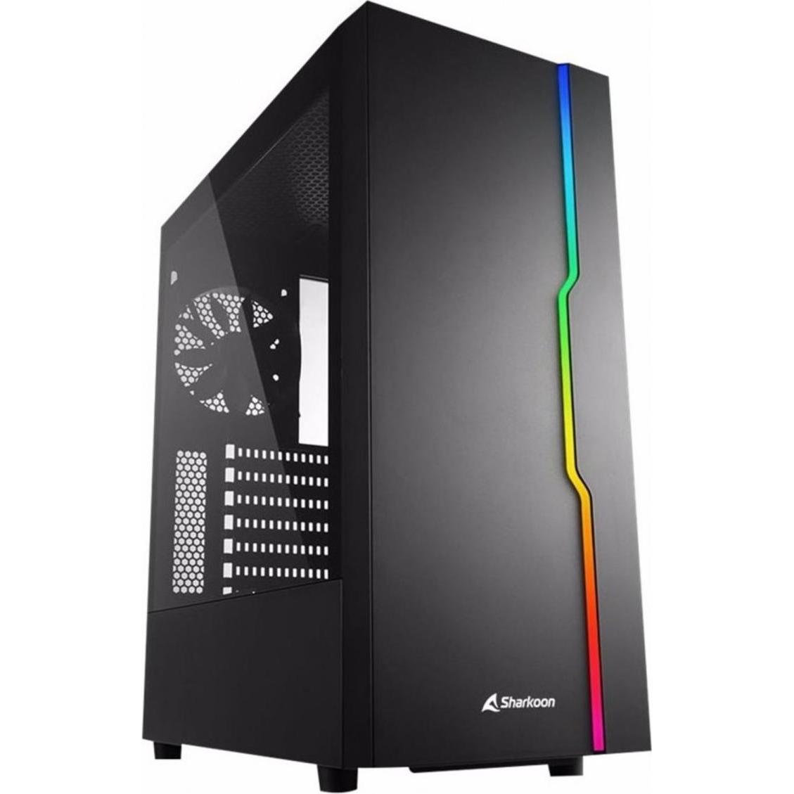 Sharkoon RGB Slider (ATX, mATX, Mini-ITX), PC Gehäuse, Schwarz