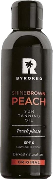 Produktbild Byrokko Shine Brown Premium Tanning Accelerator Peach Oil SPF6 150ml (Bis SPF 10, 150 ml)