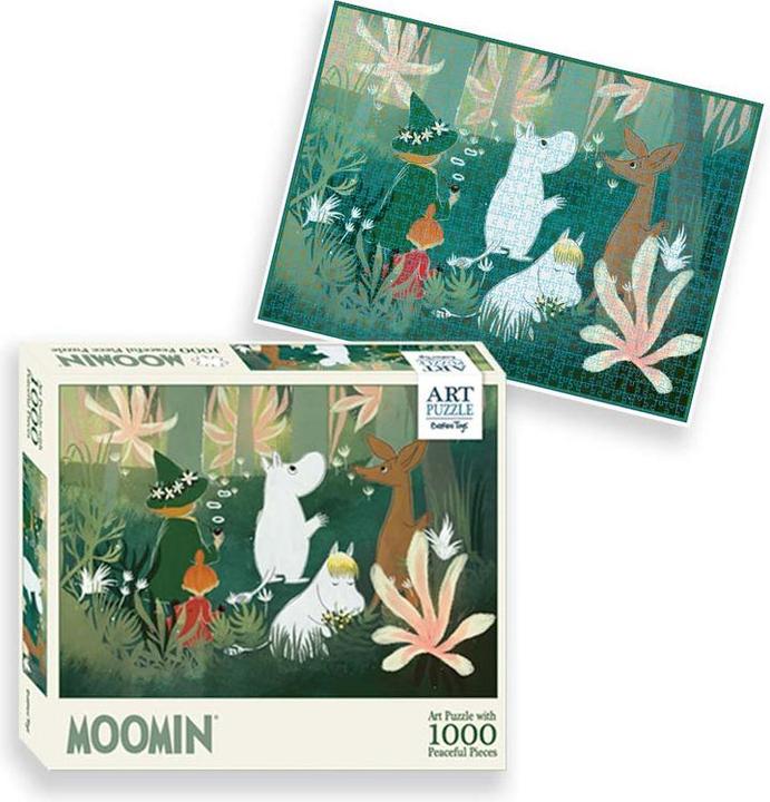 Productafbeelding Barbo Toys Moomin Kunst Puzzel Groen 1000 stuks (1000 onderdelen)