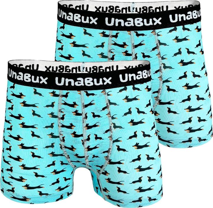 Immagine prodotto Unabux Boxer BLACK WHITE RABBIT (L, Confezione da 2)