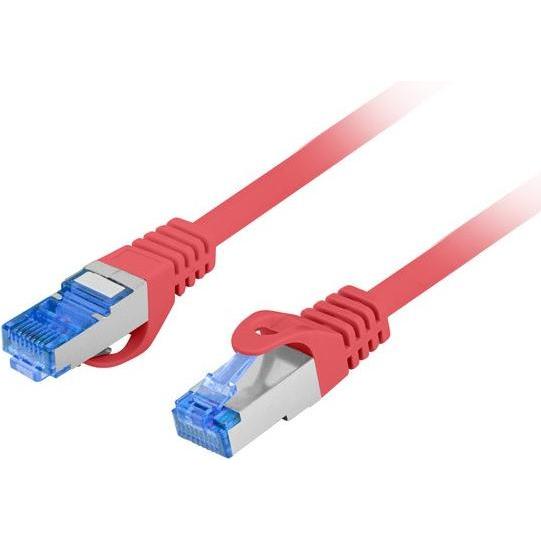 Lanberg Patchcord Kat.6a S/Ftp Lszh Cca 0.5m Czerwony Fluke Passed (S/FTP, CAT6a, 0.50 m), Netzwerkkabel