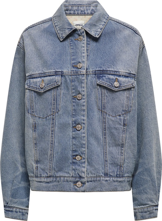 Immagine prodotto Only Polsini con colletto a scomparsa e giacca con bottoni in denim (M)