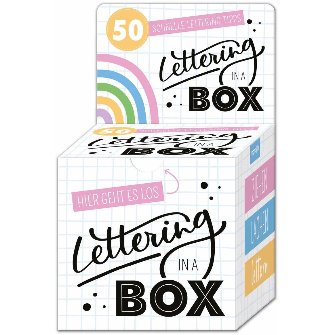 Lettering in a Box - 50 schnelle Letteringtipps - ziehen lachen lettern, Ratgeber von Cornelia Landschützer