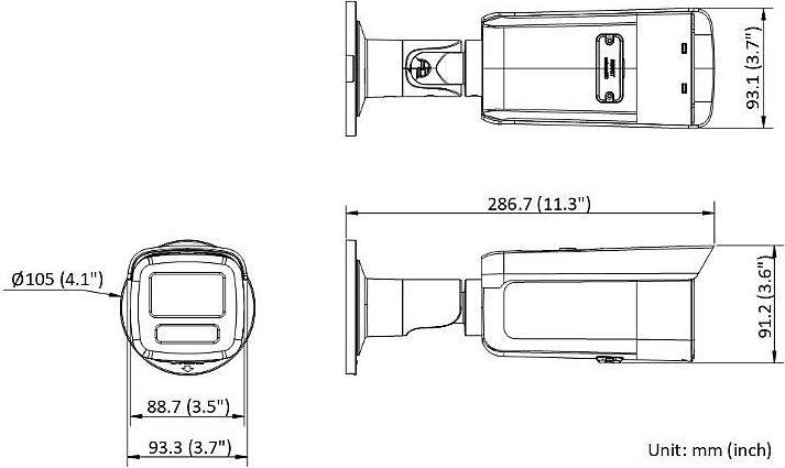 Produktbild Hikvision DS-2CD2T86G2H-4I(4mm)(eF) Bullet 8MP Easy IP 4.0 (3840 x 2160 Pixels)