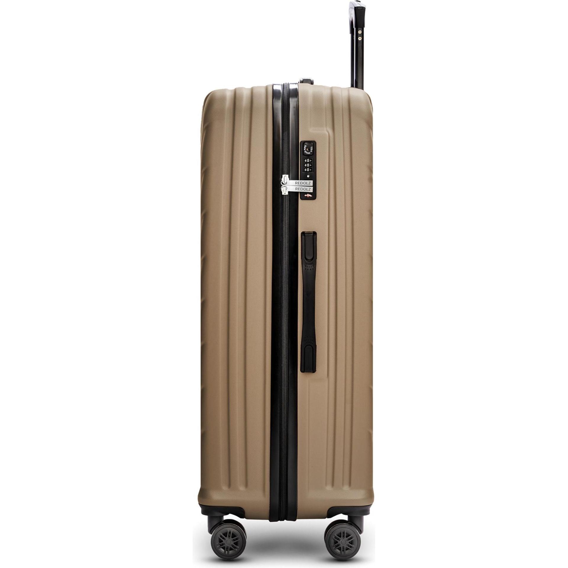 Thumbnail - Redolz, Koffer, Essentials 07 LARGE 4 Rollen Trolley 79 cm, Gold, (107 l, XL (ab 115l))