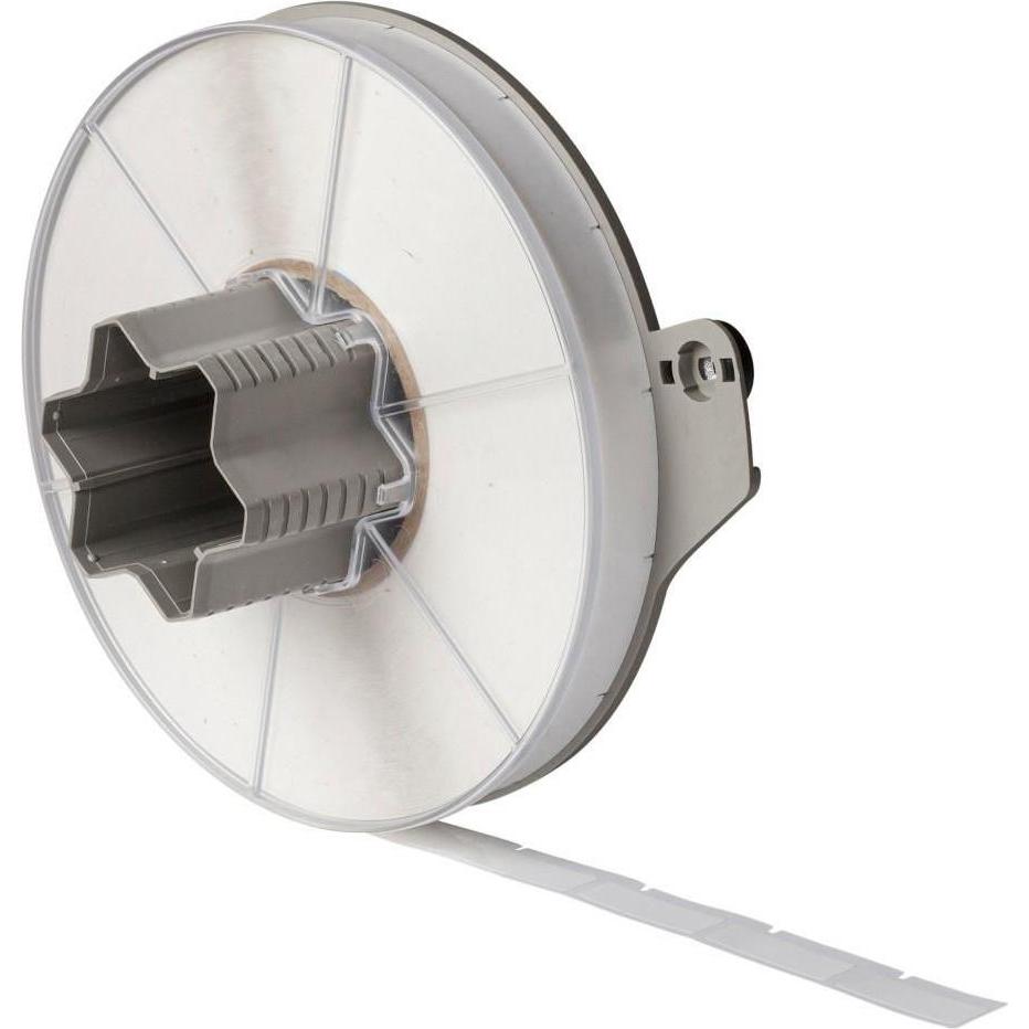 Brady, Etiketten, A55-10-483, Polyester, Weiss, glänzend, 12.70 x 38.10 mm, extra stark haftend, (3600 E.)