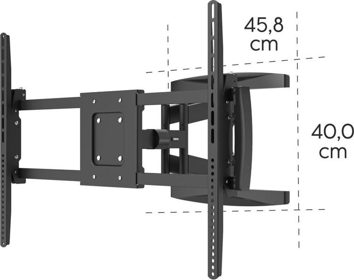 Produktbild Hama TV-Wandhalterung, schwenkbar, neigbar, ausziehbar, 305cm (120"), bis 100 kg (Wand, 120", 100 kg)