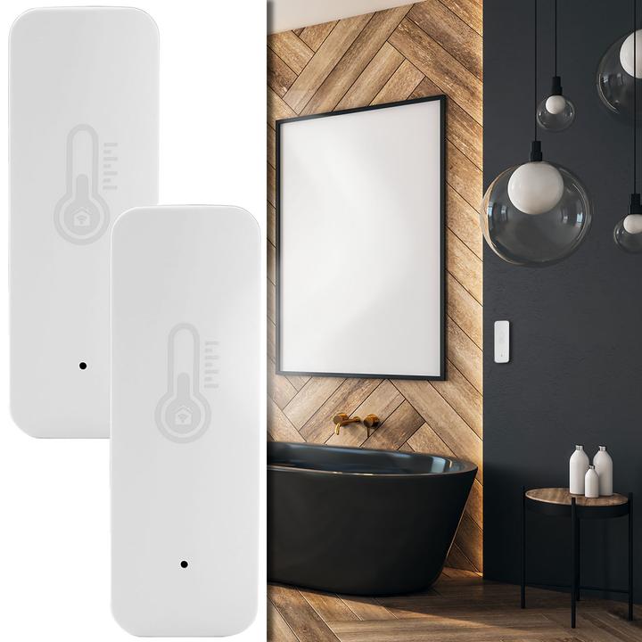 Actual product image Casativo Temperature & humidity sensor with voice control & app, set of 2