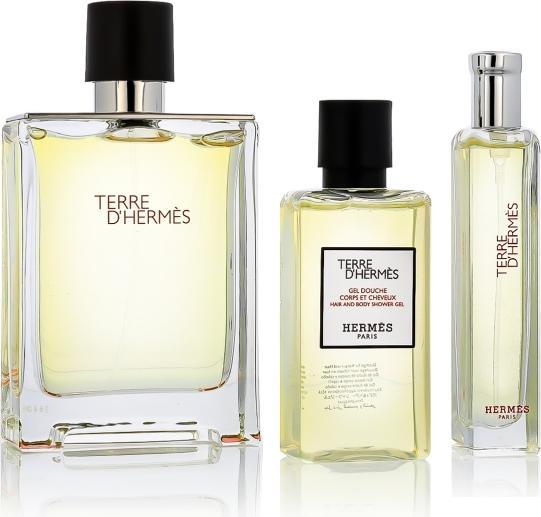 Immagine prodotto Hermès Set regalo Hermes Terre D'Hermes - Include 100ml Edt Spray, 15ml Edt Spray e 40ml Gel Doccia (Set profumo)