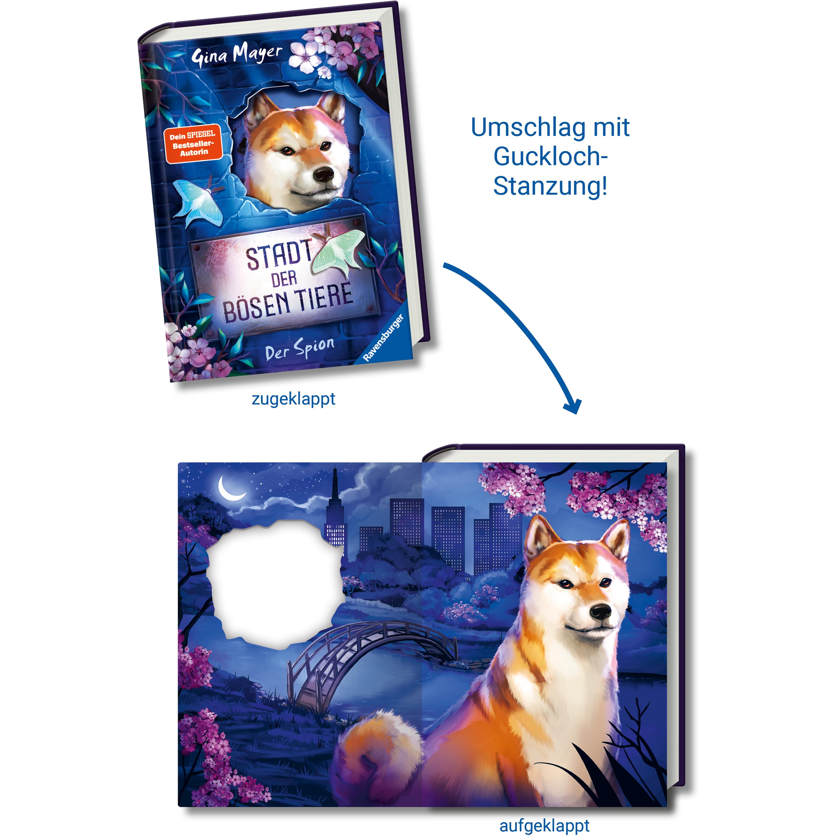 Thumbnail - Stadt der bösen Tiere, Band 3: Der Spion, Kinderbücher von Gina Mayer, Clara Vath