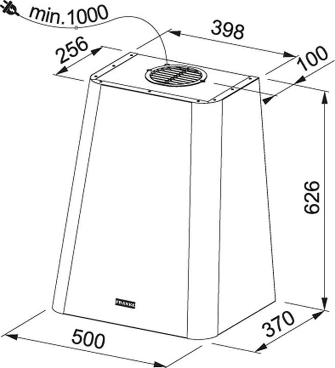 Produktbild Franke FSMD508BK (Wandhaube)