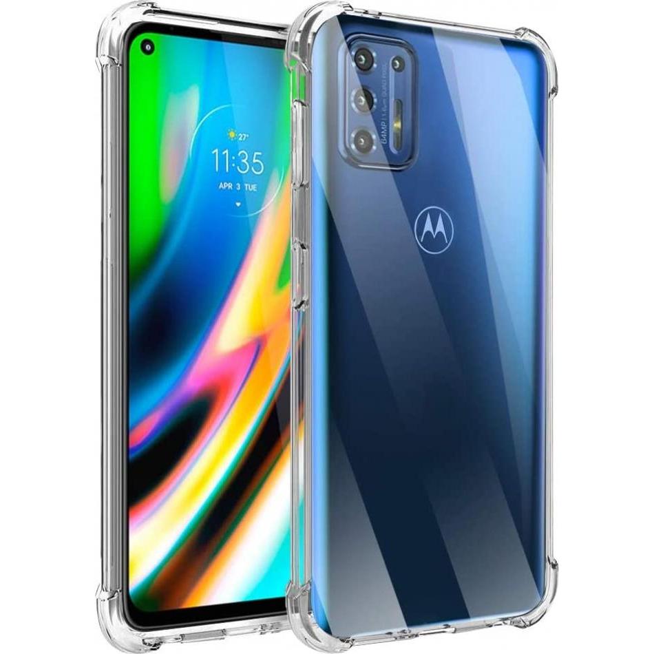 Screenguard Motorola Moto G9 Plus Hülle Crystal Soft Airbag Bumper (Motorola Moto G9 Plus), Smartphone Hülle, Transparen...