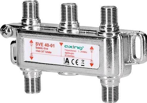 Image du produit Axing Répartiteur SAT quadruple SVE 40-01 52400 MHz, DC (Télécommande originale)