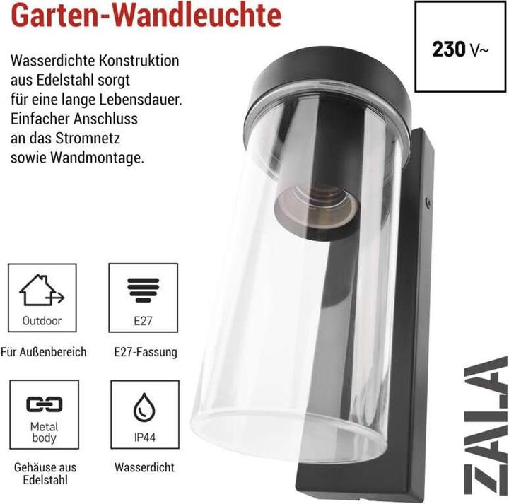 Image du produit Emos LED GARDEN LIGHT,E27,IP44,MAX 15W,WALL MOUNTED (E27, IP44)