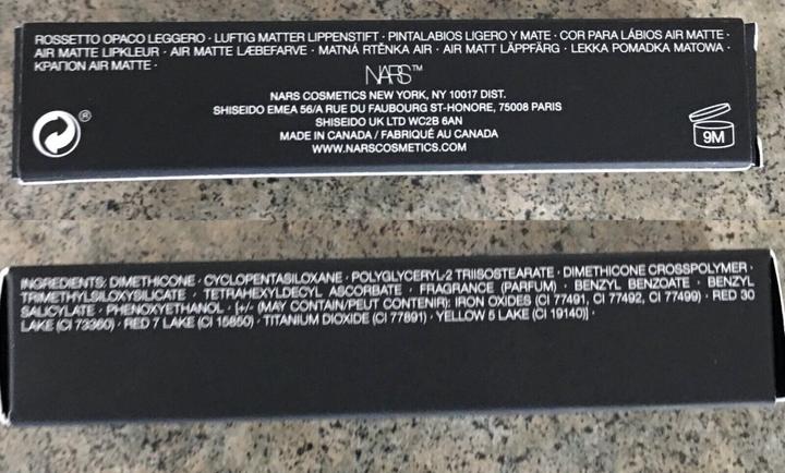 Produktbild NARS Cosmetics Air Matte Lip Color - MatujÃƒÂ­cÃƒÂ­ rtÃ„Â›nka 7 (Burlesque)