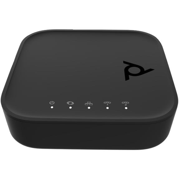 Poly ATA 402 2FXS VP VoIP Adptr SIP No l, Konferenzgerät, Schwarz