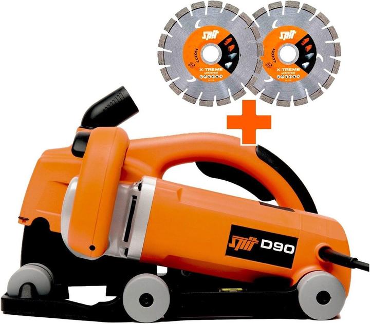 Actual product image Spit D90 Sleuvenzaagmachine set in case - 2500W -150 mm - incl. 2 diamantschijven