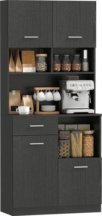 Homcom Armoire de cuisine (80 x 35 x 180 cm)