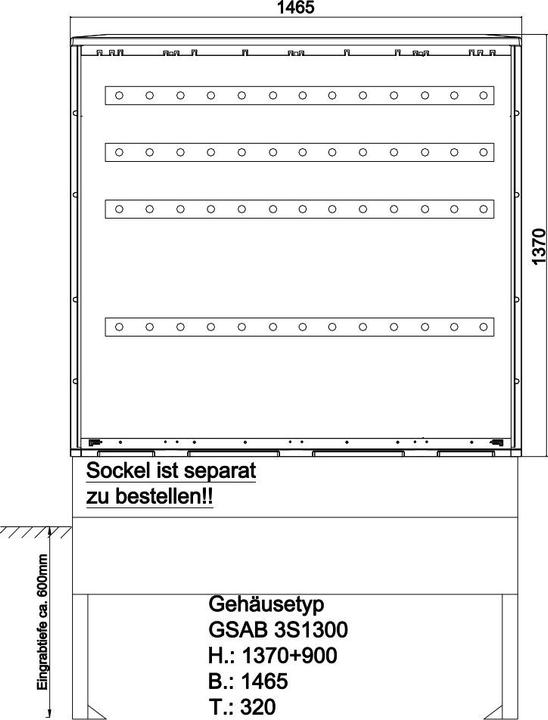Produktbild GSAB Normkabelverteilerschrank