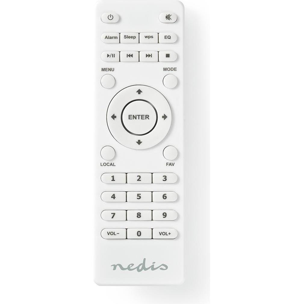 Nedis Replacement Remote Control Suitable for: RDIN2000WT / RDIN2500WT Fixed 1 Device Clear Lay-Out (Gerätespezifische F...