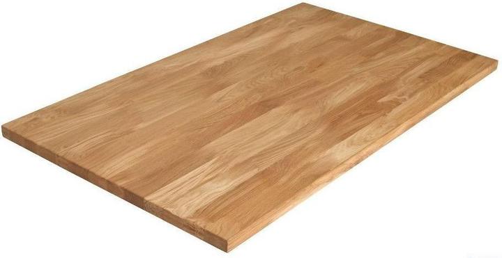 Produktbild Home123 CONNECT Tisch - Platte 180x90 3-Schicht DL 40mm Eiche gerade Kante (180 x 90 x 4 cm)