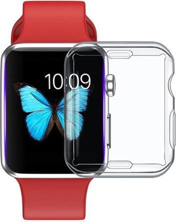 Actual product image Cover-Discount Apple Watch 45mm - rubber protective case transparent