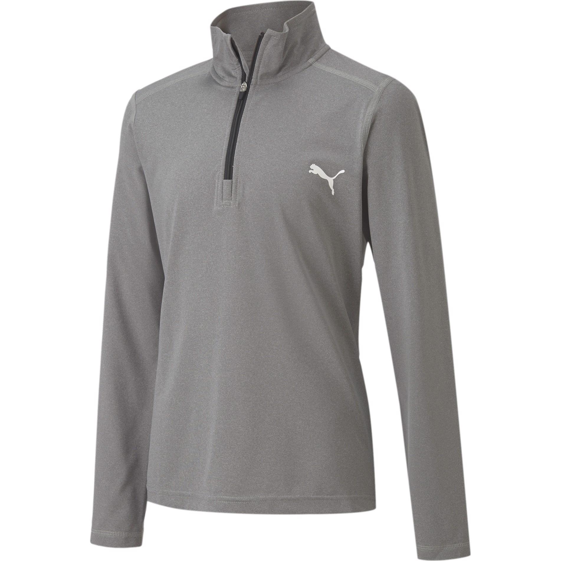 Puma, Unisex, Sportshirt, Cross the Line 1/4 Zip Y-519608 (152), Grau, 152