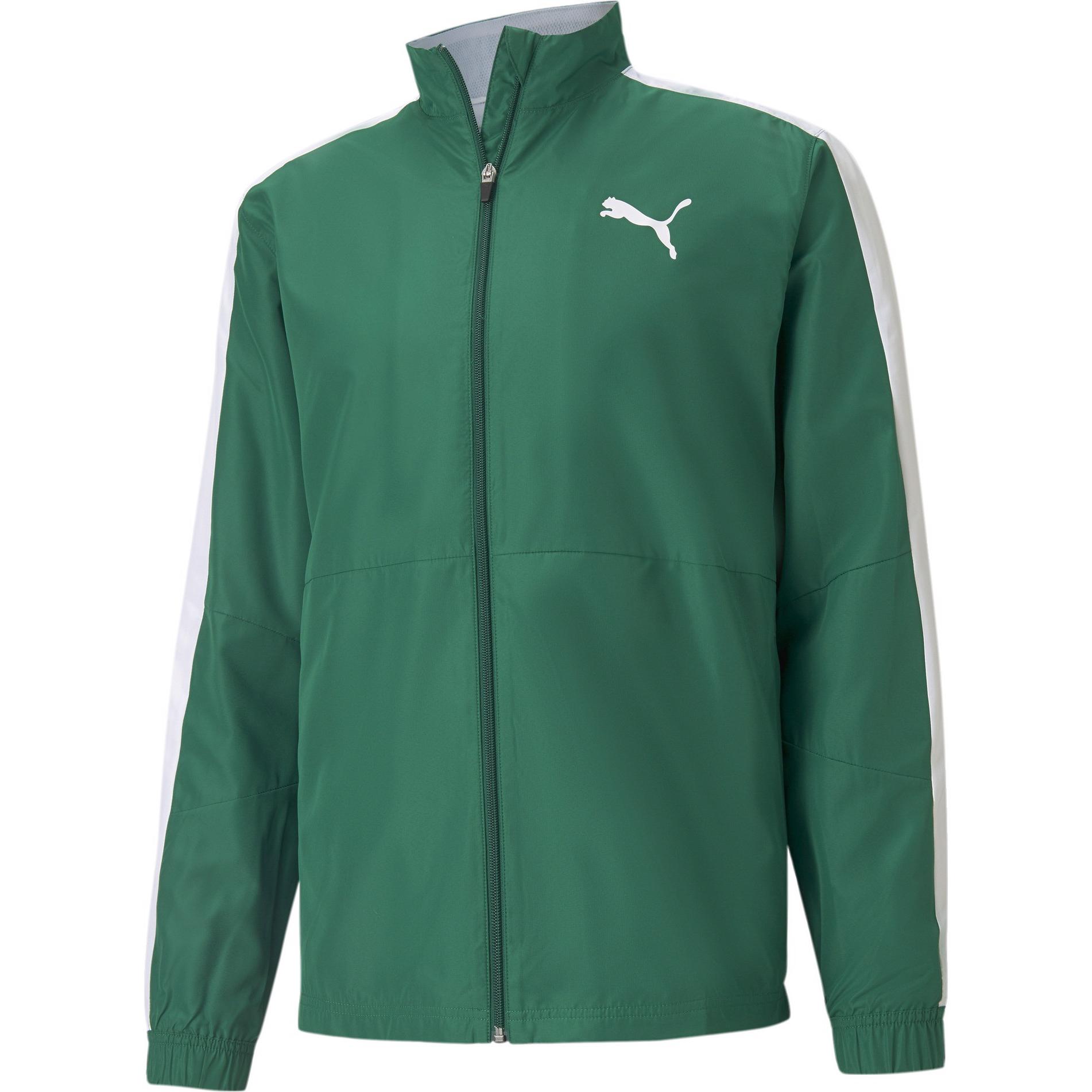 Puma, Herren, Laufjacke, Cross the Line Warmup Jacket-520417 (M), Grün, M