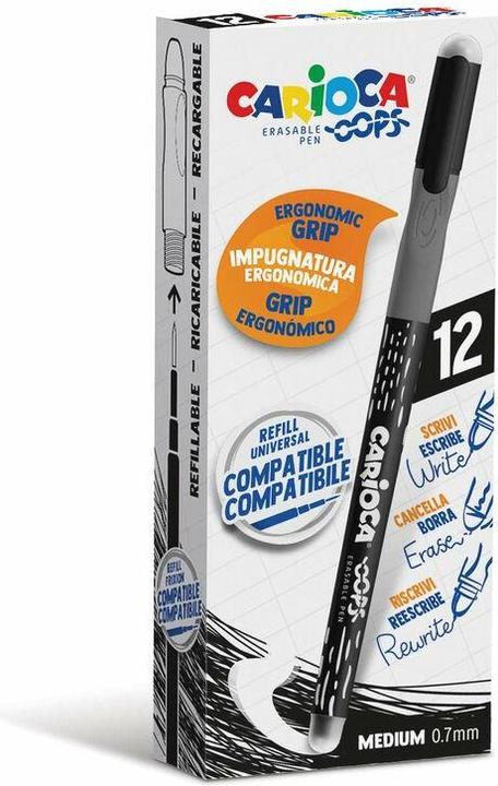 Produktbild Carioca OOPS Schwarz 12 Stück(e) (12x)