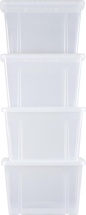Galaxus Boîte polyvalente - lot de 4 (39 x 29 x 25 cm, 19 l)