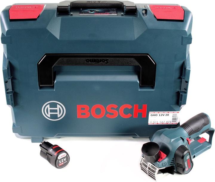 Image du produit Bosch Professional Bosch GHO 12V-20 Rabots sans fil Professional + 1x Batterie GBA 12 V 3,0 Ah + Coffret L-Boxx - sans