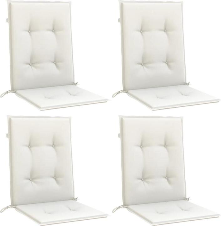 Image du produit vidaXL Housses pour sièges à dossier bas 4 pcs. tissu (100 x 50 x 4 cm)